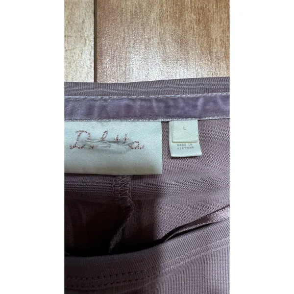 Delette by Anthropologie‎ Women Large DustyPurple Dolman Sleeve - Image 4