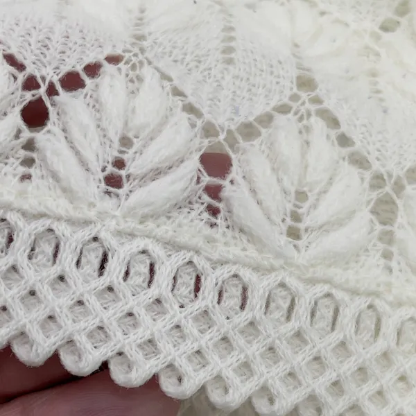 Vintage 60s Americana Womens Pointelle Knit Cardigan Sweater‎ Size Medium Japan - Image 11
