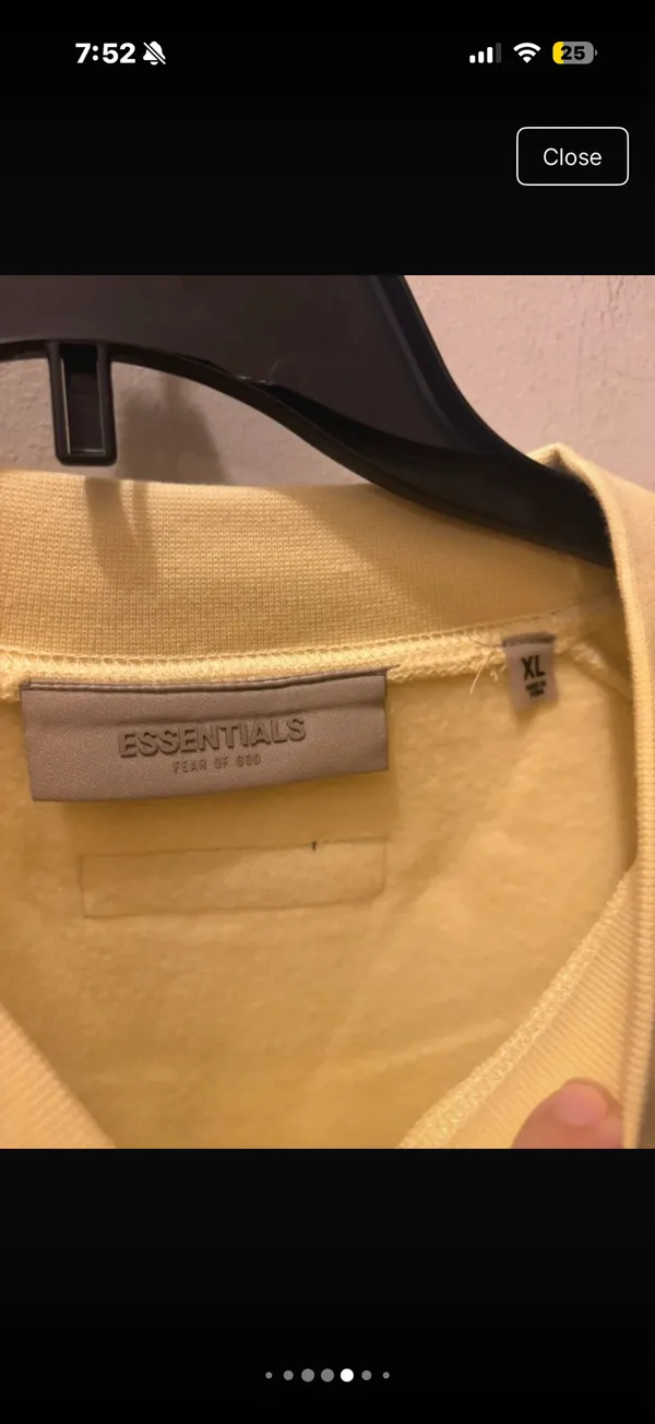 Essential fear of God crewneck size XL - Image 5
