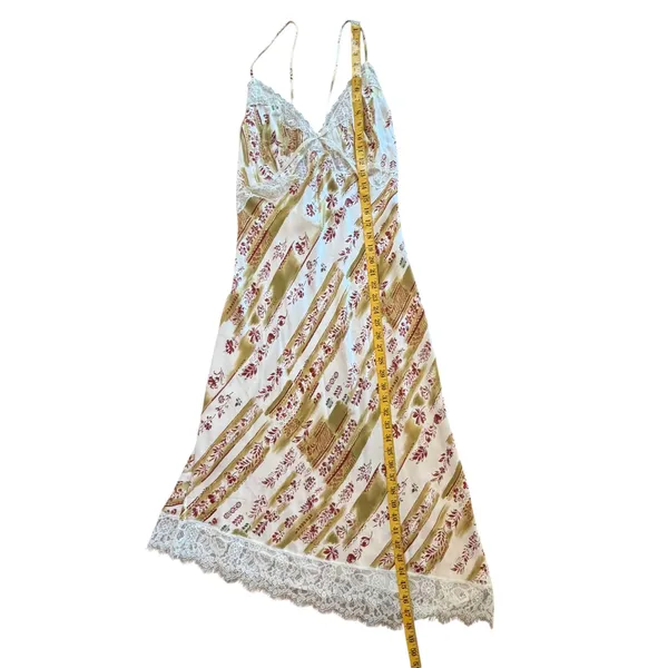NWT Reformation Milania 100% Silk Midi Slip Dress Large Floral Coquette Ethereal - Image 10