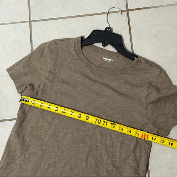 Old Navy Brown Women‎ Everywear T-Shirt Casual Minimalist size XS - Image 7