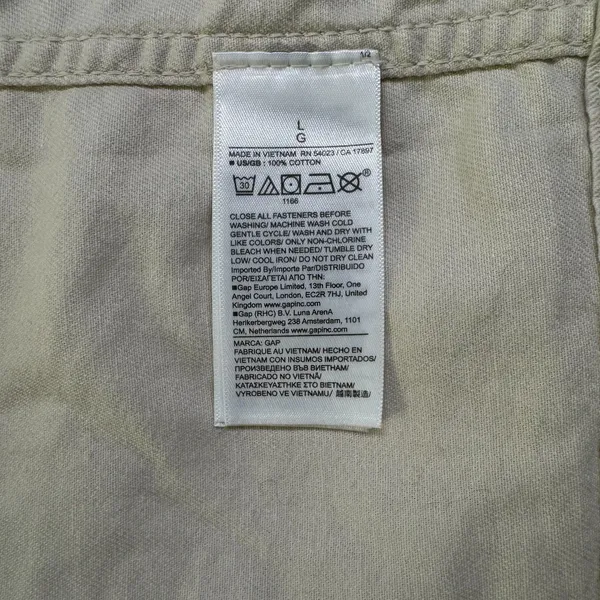 GAP Women Utility Jacket New Ivory Size L Drawstring Waist - Image 8