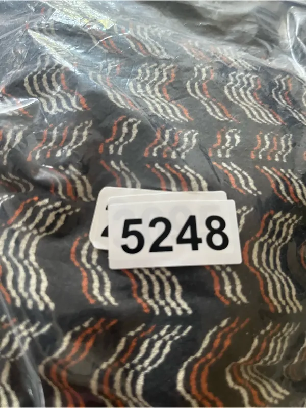 Anthropologie Black Orange Printed Harem Jogger Pants XS Smock Waist Travel - Image 9