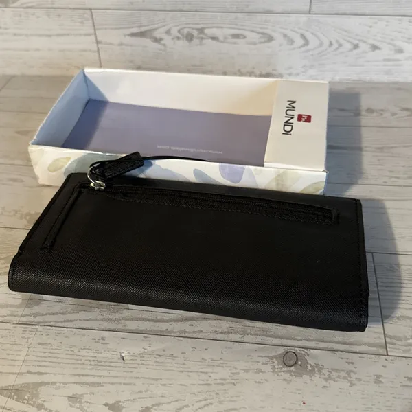MUNDI Wallet RFID Blocking Credit Card‎ Checkbook Classic Casual Minimalist - Image 3