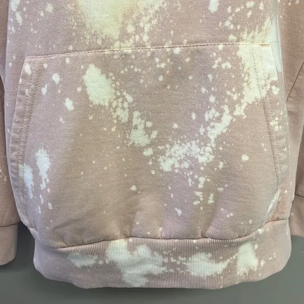 Pink Floyd Blush Pink Bleached Hoodie with Strings and Kangaroo Pocket- Large - Image 6