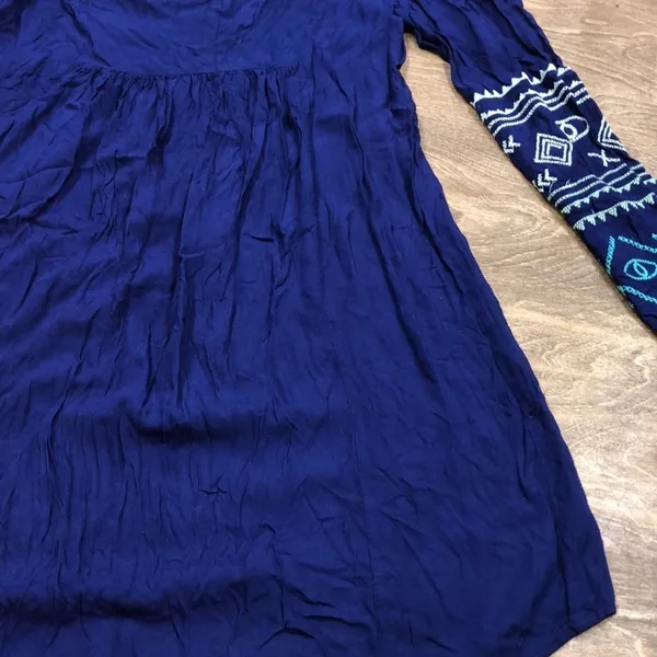Patrons of Peace small blue boho embroidered top - Image 7