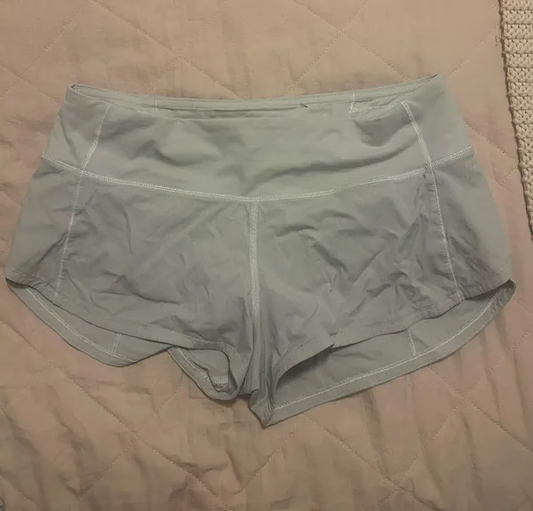 White Lululemon Speed Up Shorts 2.5" - Image 2