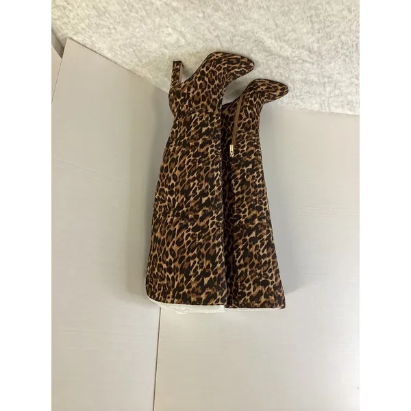Jessica Simpson Mistia Leopard Print Over‎ The Knee Boots JS-MISTIA Natural 5M - Image 2