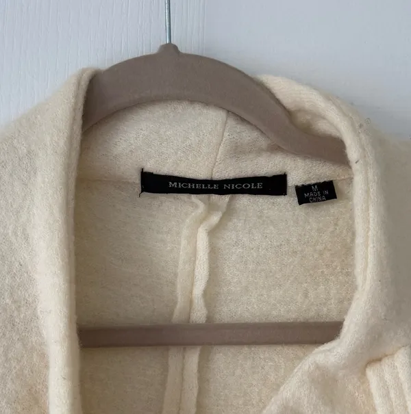 Vintage Cream Cape Coat White Size M - Image 7