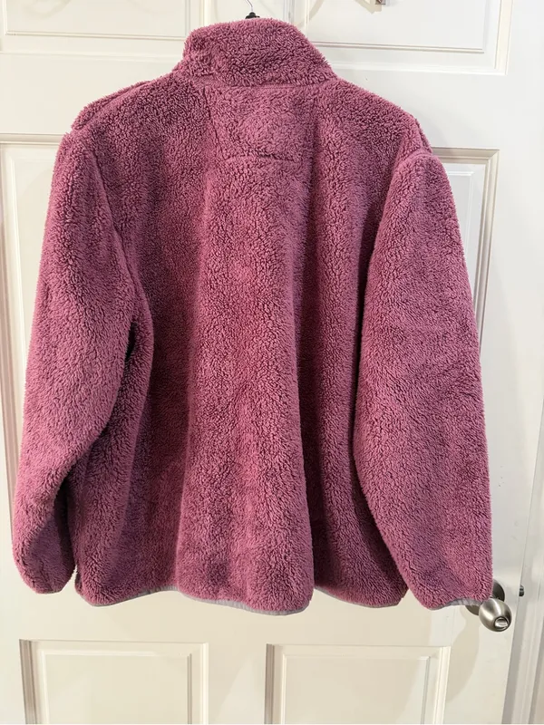 Women’s Carhartt Plum Sherpa Half-Zip Pullover Size XL - Image 6
