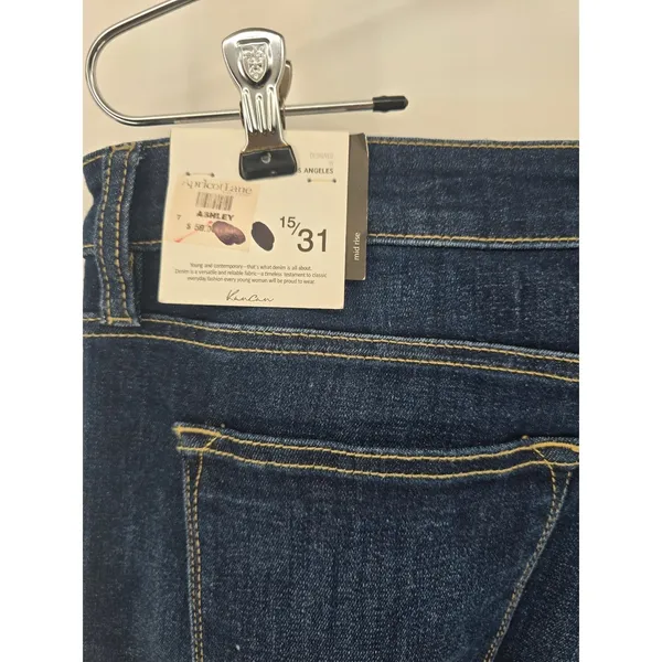 KanCan Jeans Womens‎ 15/31 KC6102TD Dark Wash Mid Rise Flare NEW - Image 4