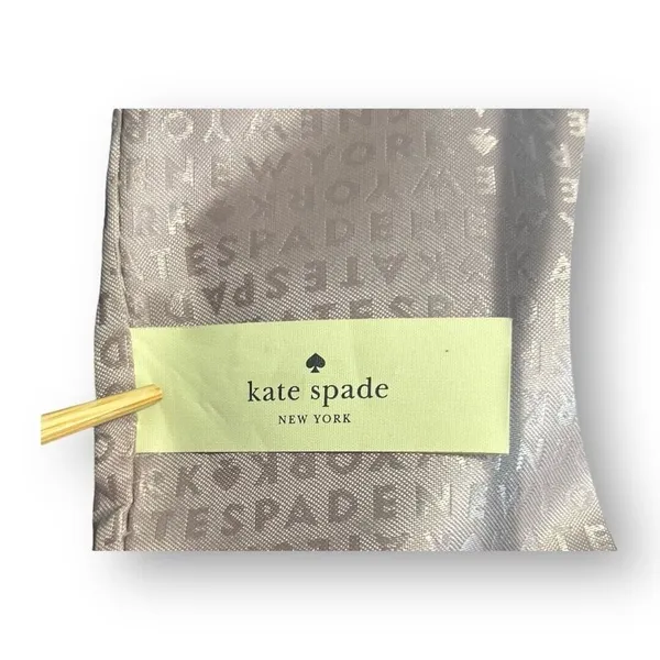 Kate Spade Rose Gold Glitter Small Tote Bag Sparkle Brown Bow‎ Holiday Party - Image 16