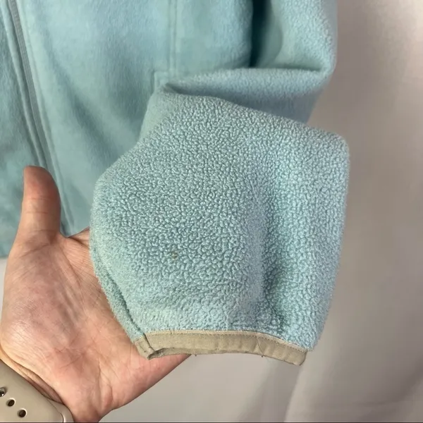 The‎ North Face Light Blue Full Zip Fleece Jacket M - Image 3
