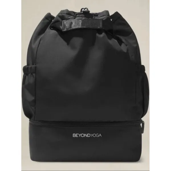 Beyond Yoga Solid Black Convertible Gym Bag - Image 2
