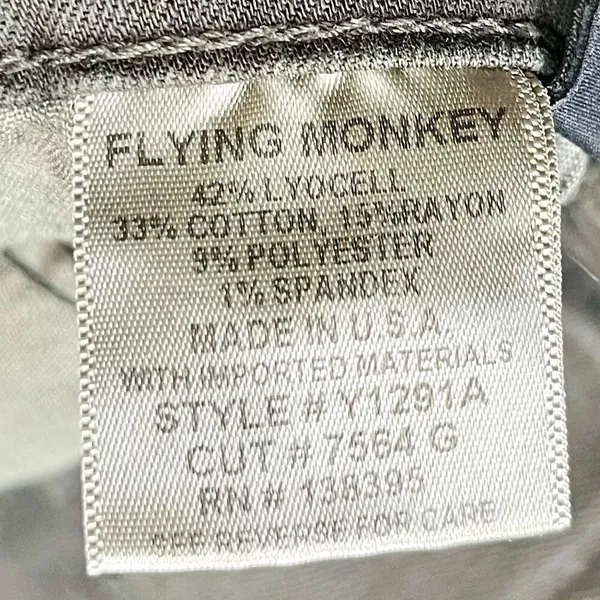 Vervet New Flying Monkey Army Green Distressed Jeans 28 - Image 8