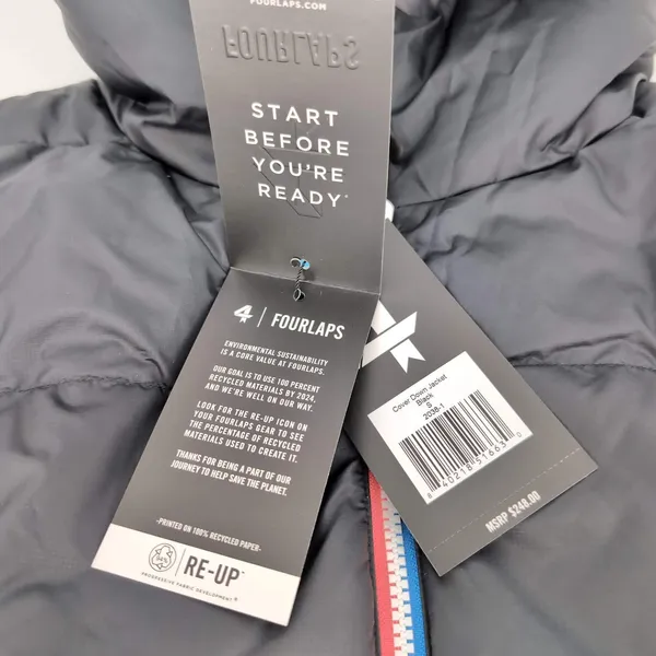 4 Laps FourLaps Black Women's Cover Down Jacket Goose Down Puffer - Size S - NWT - Image 11