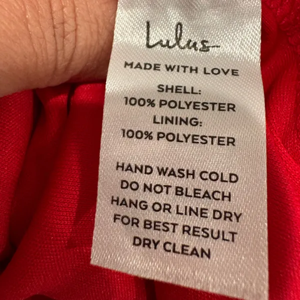 🆕 Lulu's Strapless Red Dress Size M - Image 7
