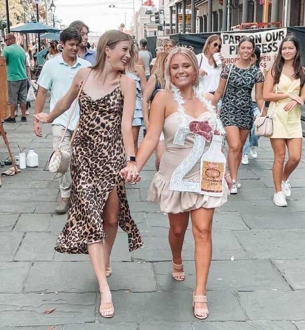ASTR Cheetah Slit Midi Dress - Image 3
