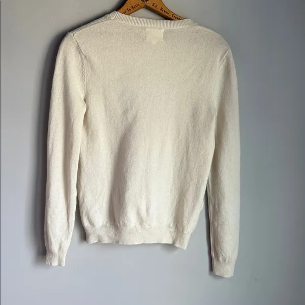 Sézane Andreas Jumper in ecru wool and cashmere XS - Image 3