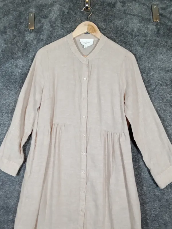 Pomander Place Tuckernut Pampas Lydell Maxi Dress Hemp Maxi Cottage Coastal M - Image 5