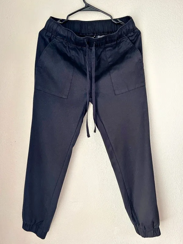 Buffalo David Bitton Black Tencel Utility Jogger Pants Size S - Image 3