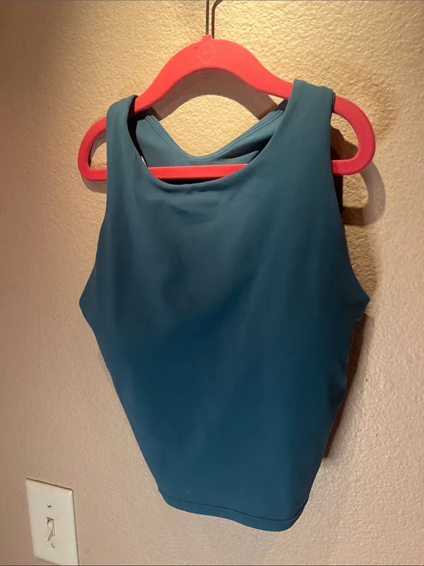 Athleta Women’s Teal Conscious Crop Top Sports Bra Size XS - Image 2