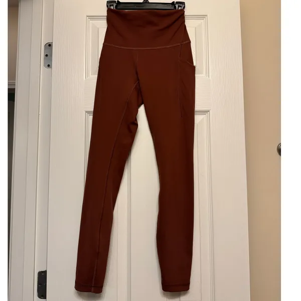 Lululemon Roasted Brown Wunder Train Legging Size 2 - Image 4