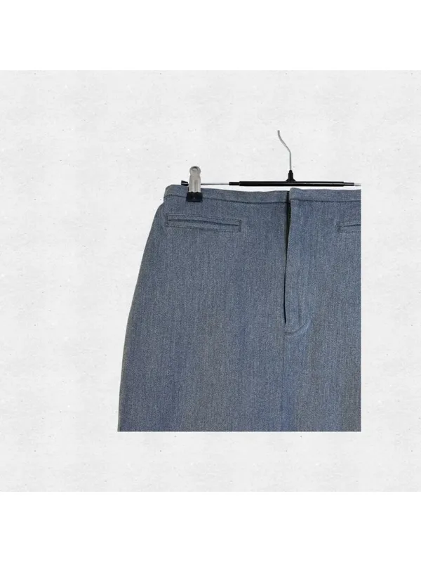 Gray Pencil Skirt Size 6 Small Stretch Work Business Casual Office Siren Career - Image 3