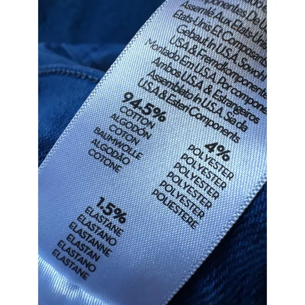 MOTHER The Ditcher Crop Fray Love On The Rock‎ Jeans Blue Acid Wash Size 27 - Image 6