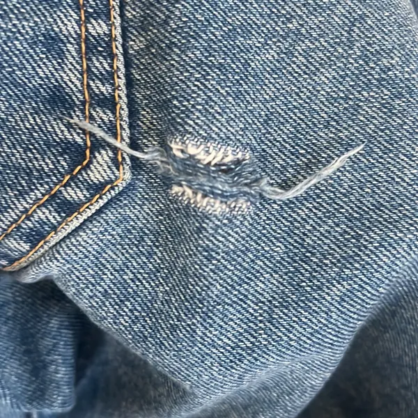 Zara blue straight denim jeans - Image 7
