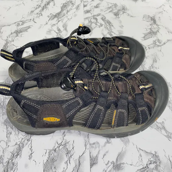 KEEN Black Brown Newport H2 Water Shoes Sandals Women's Size 7* - Image 5