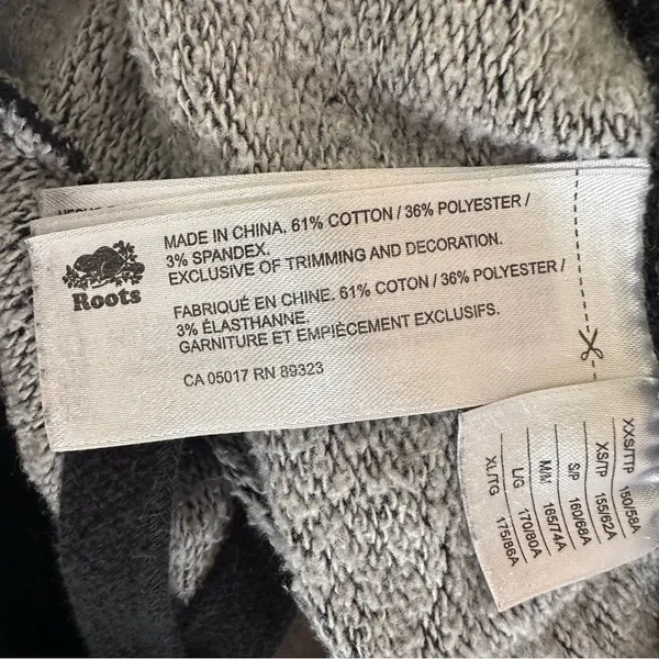 Roots Joggers Sweatpants Charcoal Gray Women’s Size XS Slim - Image 8