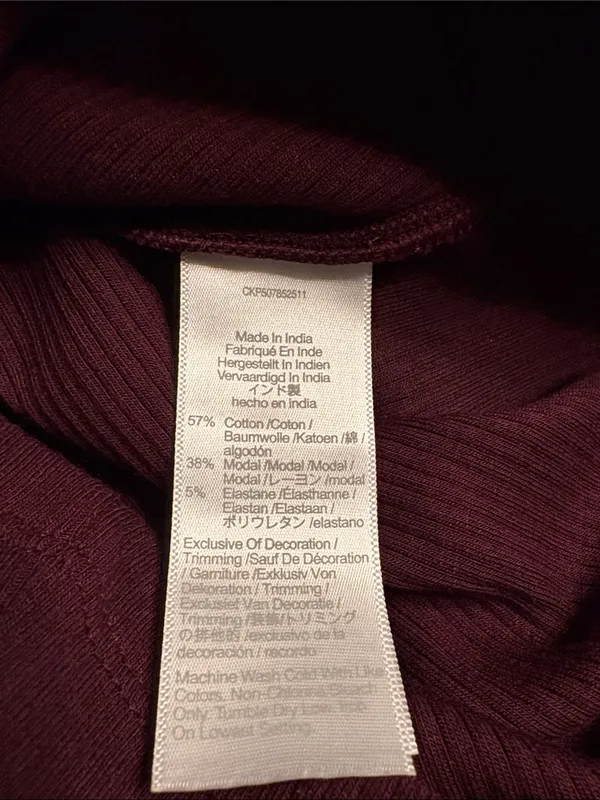 Madewell Lace-Trim Square-Neck Tank burgundy red Size XXS NWT - Image 5