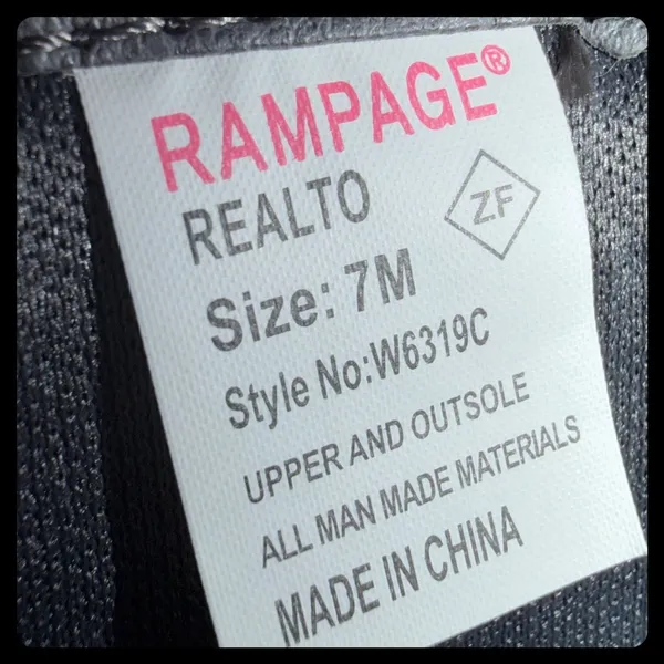 Rampage Rialto Boots Women 7 Gray Faux Leather Knee High‎ Riding Moto - Image 5