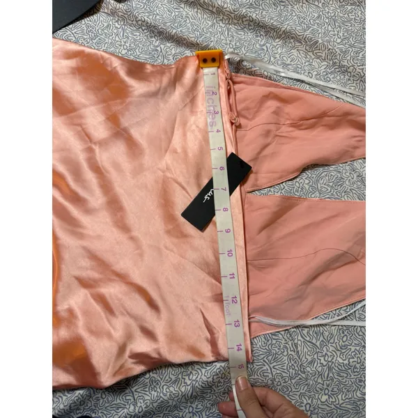 NWT Lulus Size Small Zimri Light Pink Satin Halter Mini Dress Formal Glam - Image 6