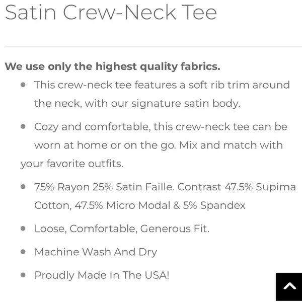 Pj Harlow Satin Crew-Neck Tee Egg Nog - Image 5