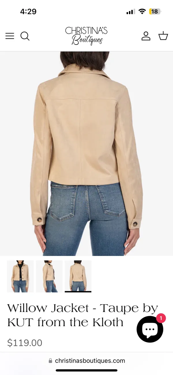 Taupe Jacket - Image 3