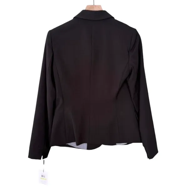 NWT Calvin Klein Blazer Jacket Strectch Black Work Career Women’s Size 4 - Image 2