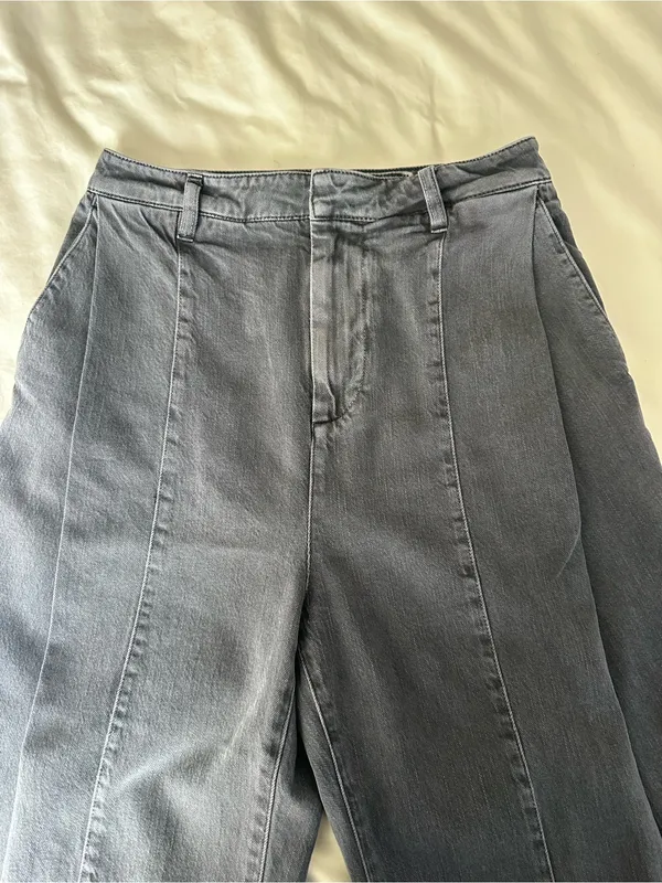 Anthropologie pilcro Black Wide-Leg Jeans with Front Seams - Image 2