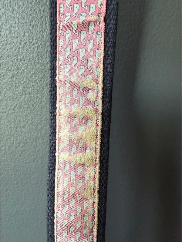 Vineyard Vines Pink Whale Patterned Belt Size 32 - Image 4