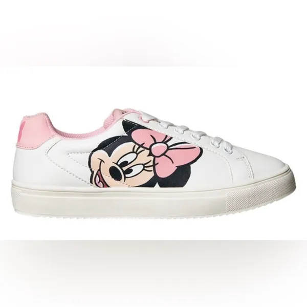 Disney Minnie Mouse White Pink Athletic Sneakers NWT - no box - Image 2