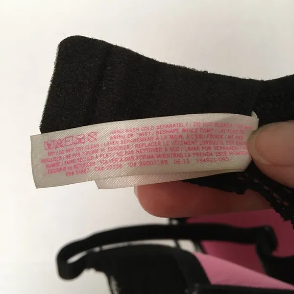 PINK Victoria’s Secret black lace racer back bra M‎ - Image 7