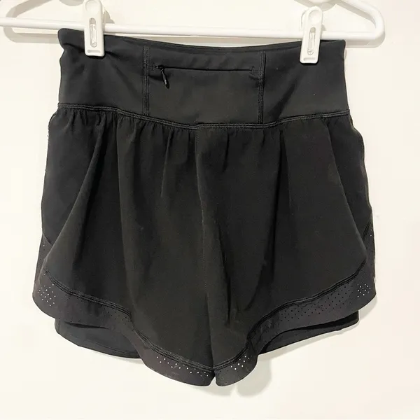 Spanx Small Get Moving Athletic Shorts‎ Black Built In Short Liner Stretch - Image 4