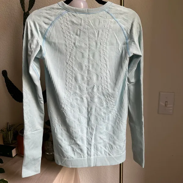 Lululemon Blue Longsleeve Rest Less Shirt - Image 6