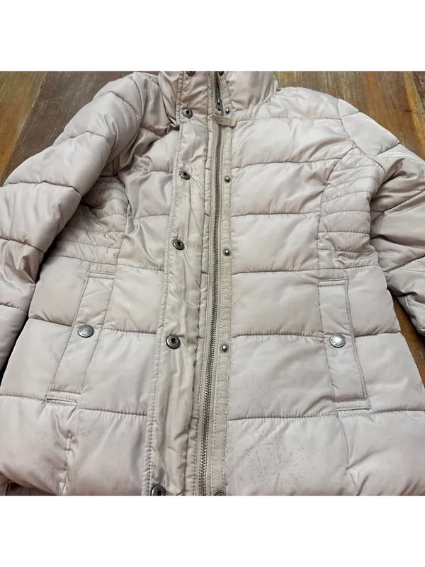 Abercrombie & Fitch Beige Puffer Jacket Womens XS - Image 8