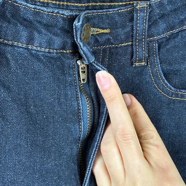 Lioness Alabama Split Hem Dark Wash Straight Leg‎ Denim Jeans Size XS - Image 6