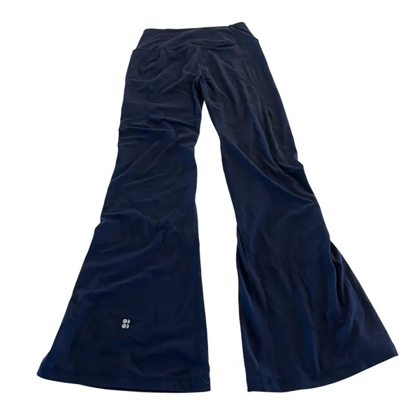 Sweaty‎ Betty Super Soft Picot Lace Flare Pant Navy Size Medium - Image 3
