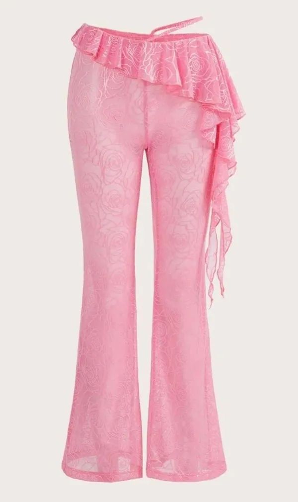Swimsuit coverup Flare see through pants🤩 - Image 4