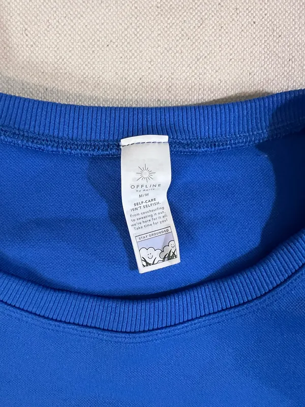 Blue Aerie Crop Top  - Image 3