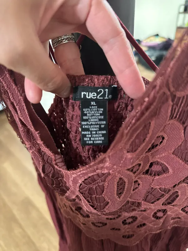 Rue 21 Maroon Dress - Image 3